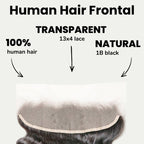 Raw Indian Curly 13x4 Transparent Lace 100% Human Hair Frontal - Private Label