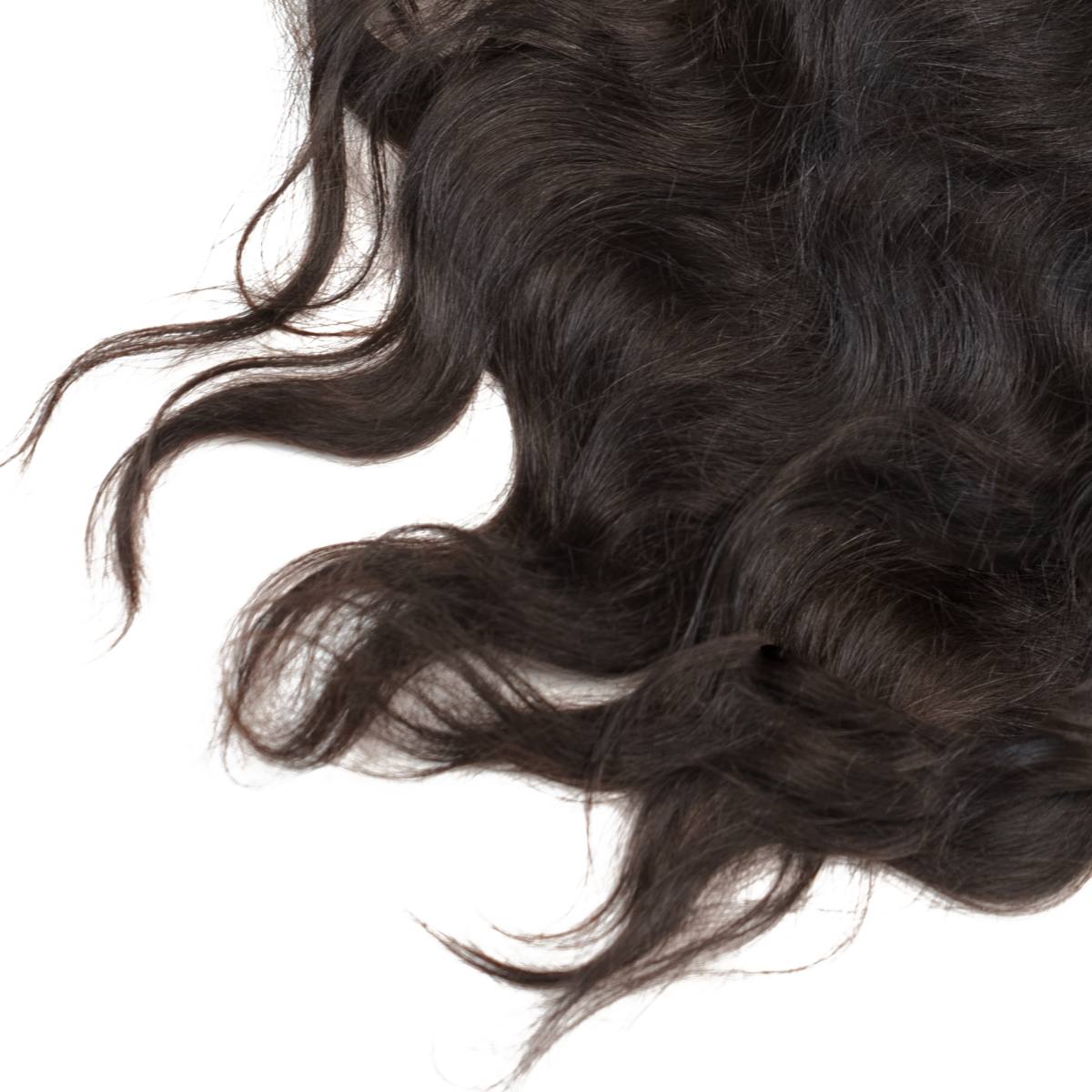 Raw Indian Wavy 13x4 Transparent Lace 100% Human Hair Frontal - Private Label