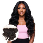 Raw Indian Wavy 13x4 Transparent Lace 100% Human Hair Frontal - Private Label
