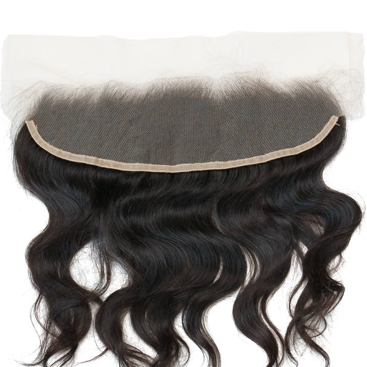 Raw Indian Wavy 13x4 Transparent Lace 100% Human Hair Frontal - Private Label