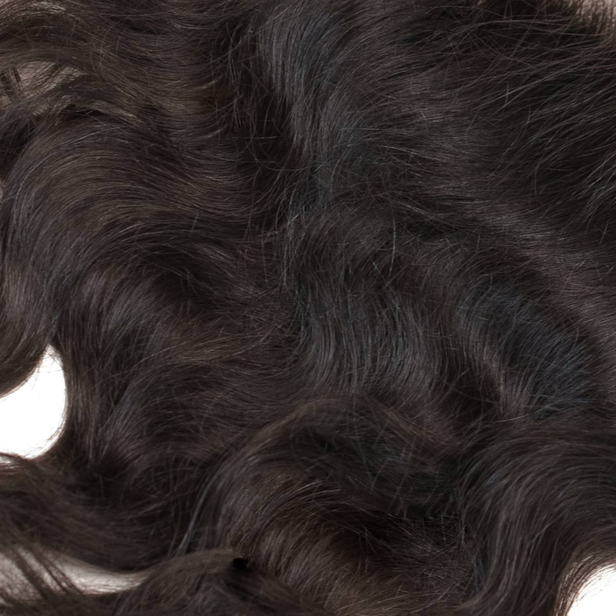 Raw Indian Wavy 13x4 Transparent Lace 100% Human Hair Frontal - Private Label