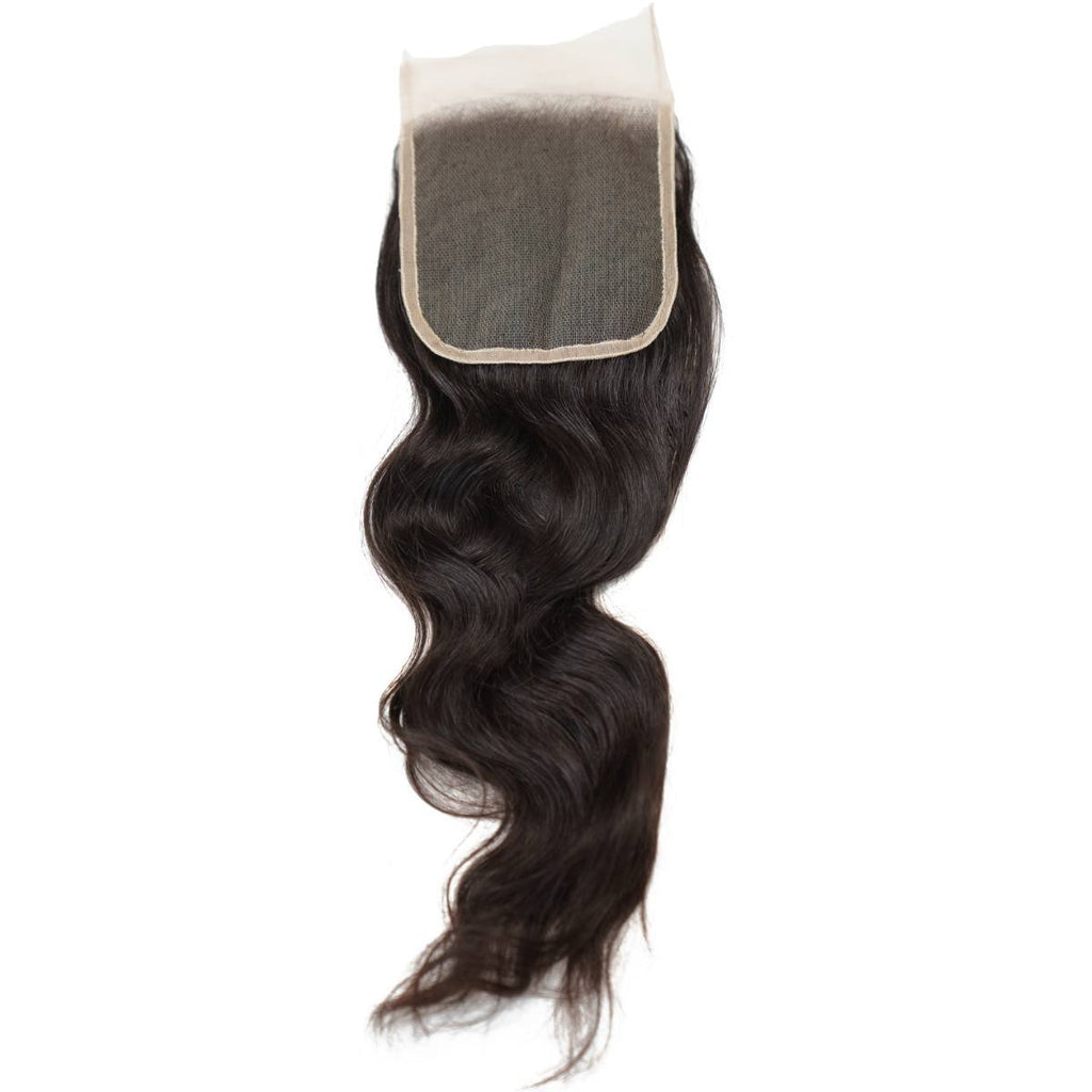 Raw Indian Wavy 5x5 Transparent Lace 100% Human Hair Closure - Private Label