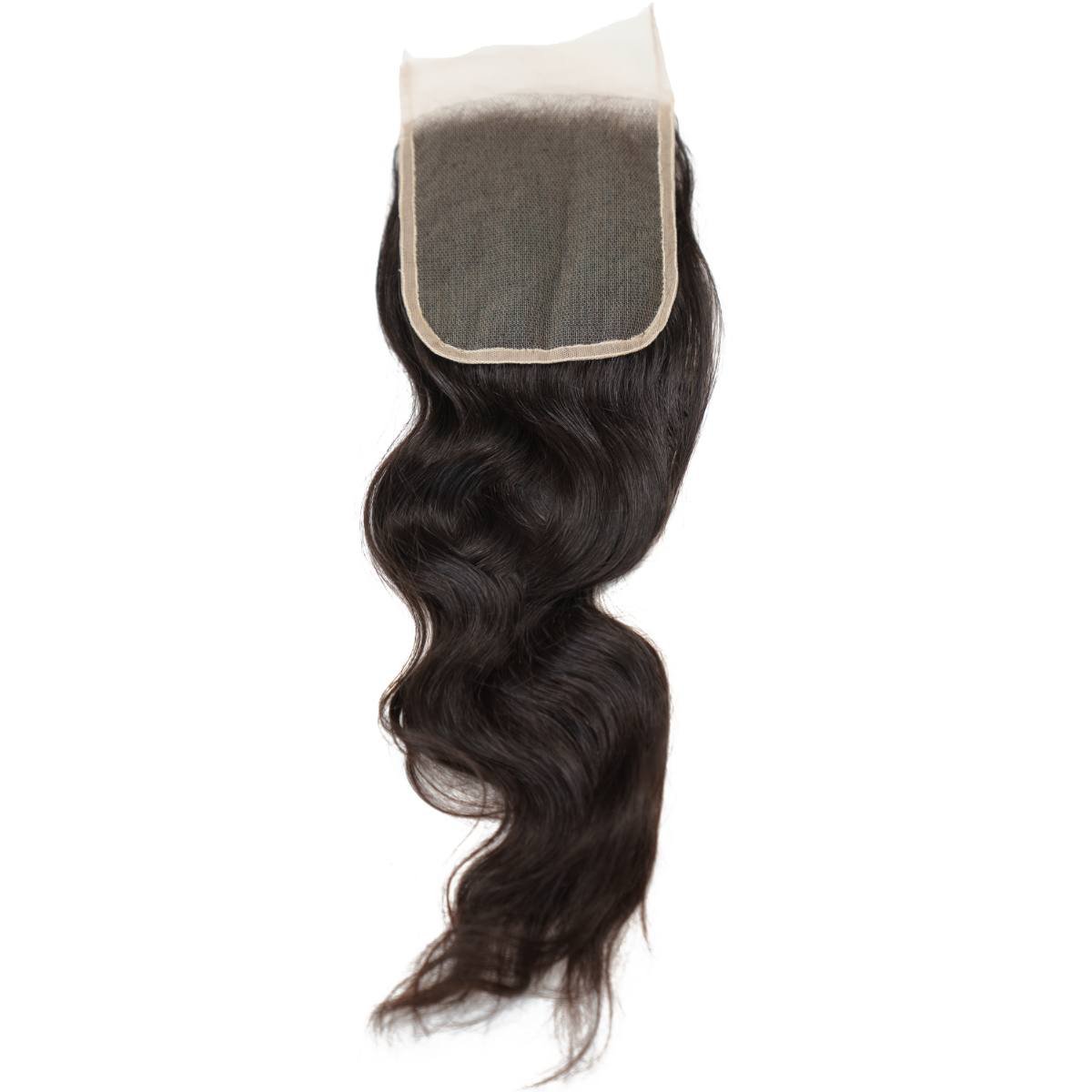 Raw Indian Wavy 5x5 Transparent Lace 100% Human Hair Closure - Private Label