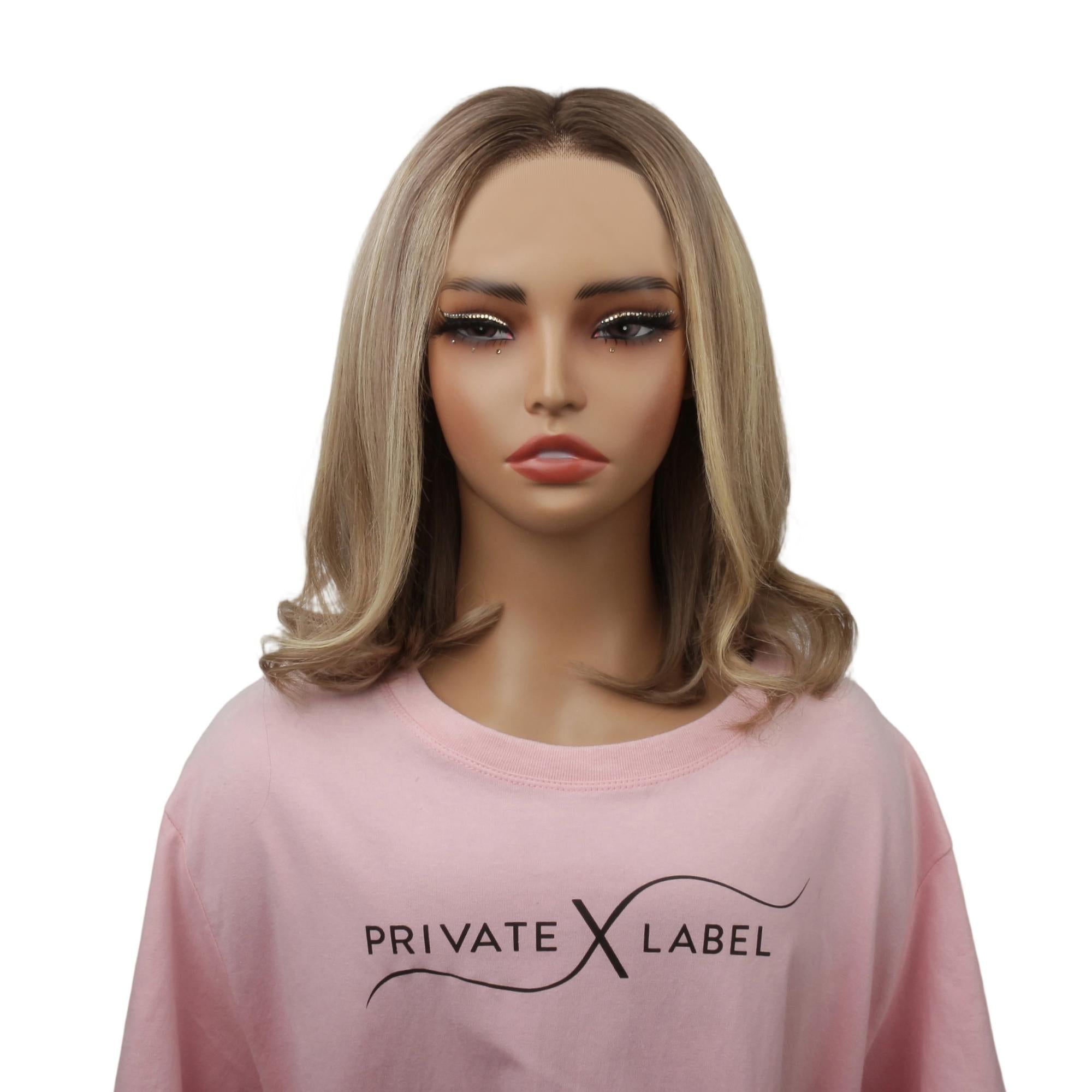 Raw Platinum Flip Glueless 5x5 HD Lace Professionally Colored 100% Human Hair Closure Bob Wig - Private Label