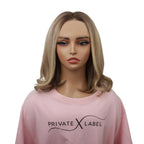 Raw Platinum Flip Glueless 5x5 HD Lace Professionally Colored 100% Human Hair Closure Bob Wig - Private Label