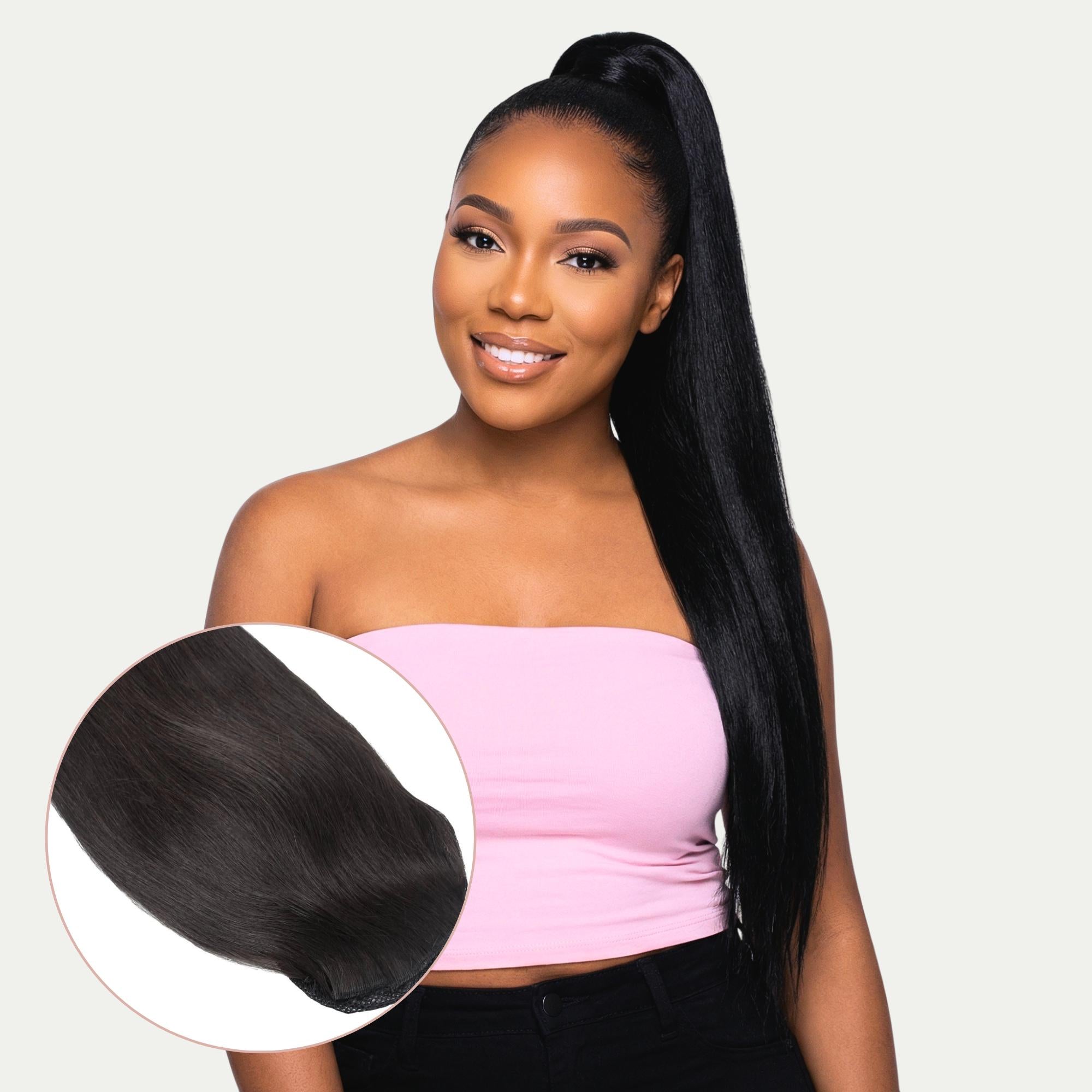 Raw Straight 100% Human Hair Ponytail Extension - Private Label