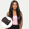Raw Straight Seamless Clip - In 100% Human Hair Extensions - Private Label