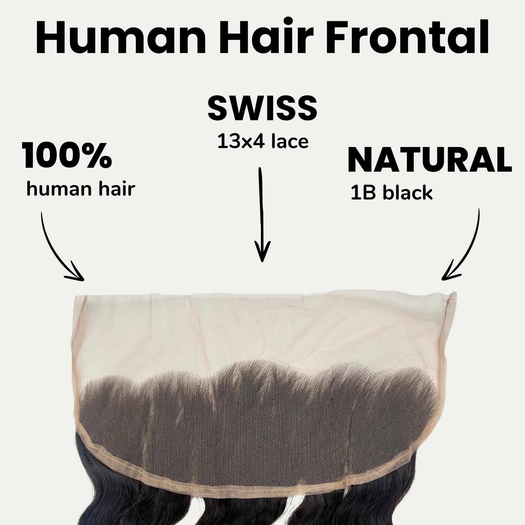 Raw Vietnamese Body Wave 13x4 Swiss Lace Human Hair Frontal - Private Label