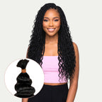 Raw Vietnamese Deep Wavy Bulk 100% Human Braiding Hair - Private Label