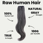 Raw Vietnamese Gray 100% Human Hair Bundle Deals - Private Label