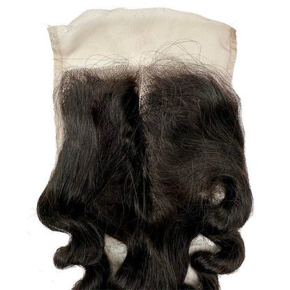 Raw Vietnamese Ripple Curly 5x5 Swiss Lace Human Hair Closure