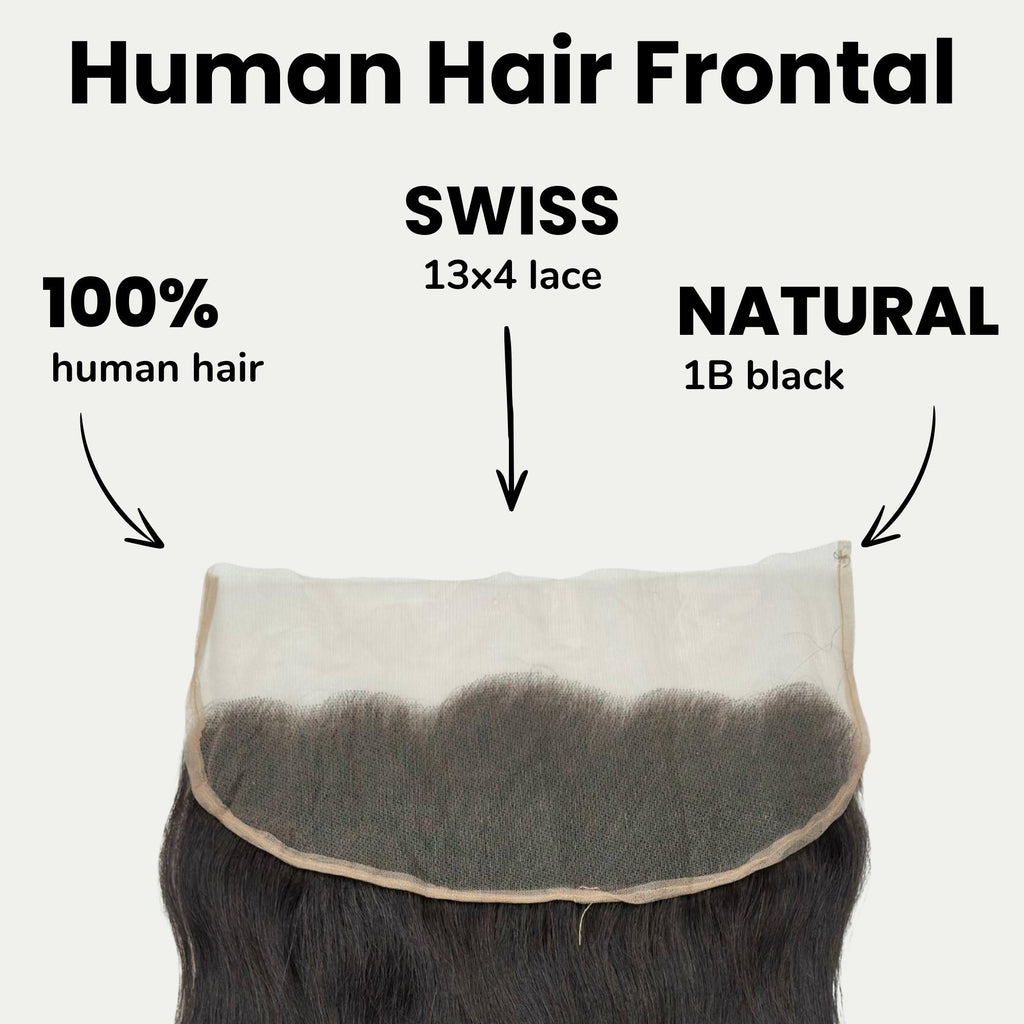 Raw Vietnamese Straight 13x4 Swiss Lace Human Hair Frontal - Private Label