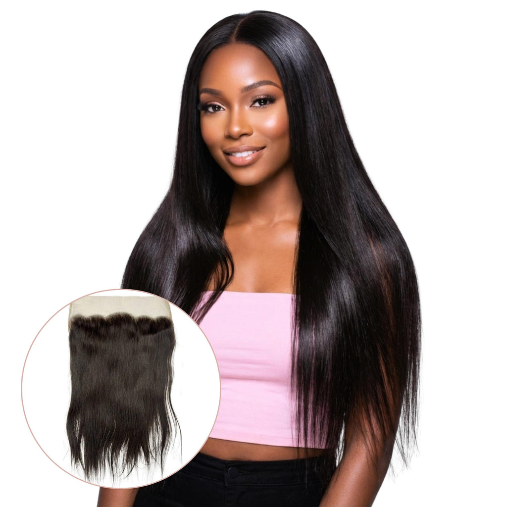 Raw Vietnamese Straight 13x4 Swiss Lace Human Hair Frontal - Private Label