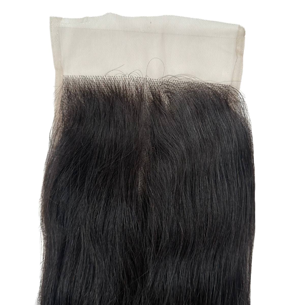 Raw Vietnamese Straight 5x5 Swiss Lace Human Hair Closure