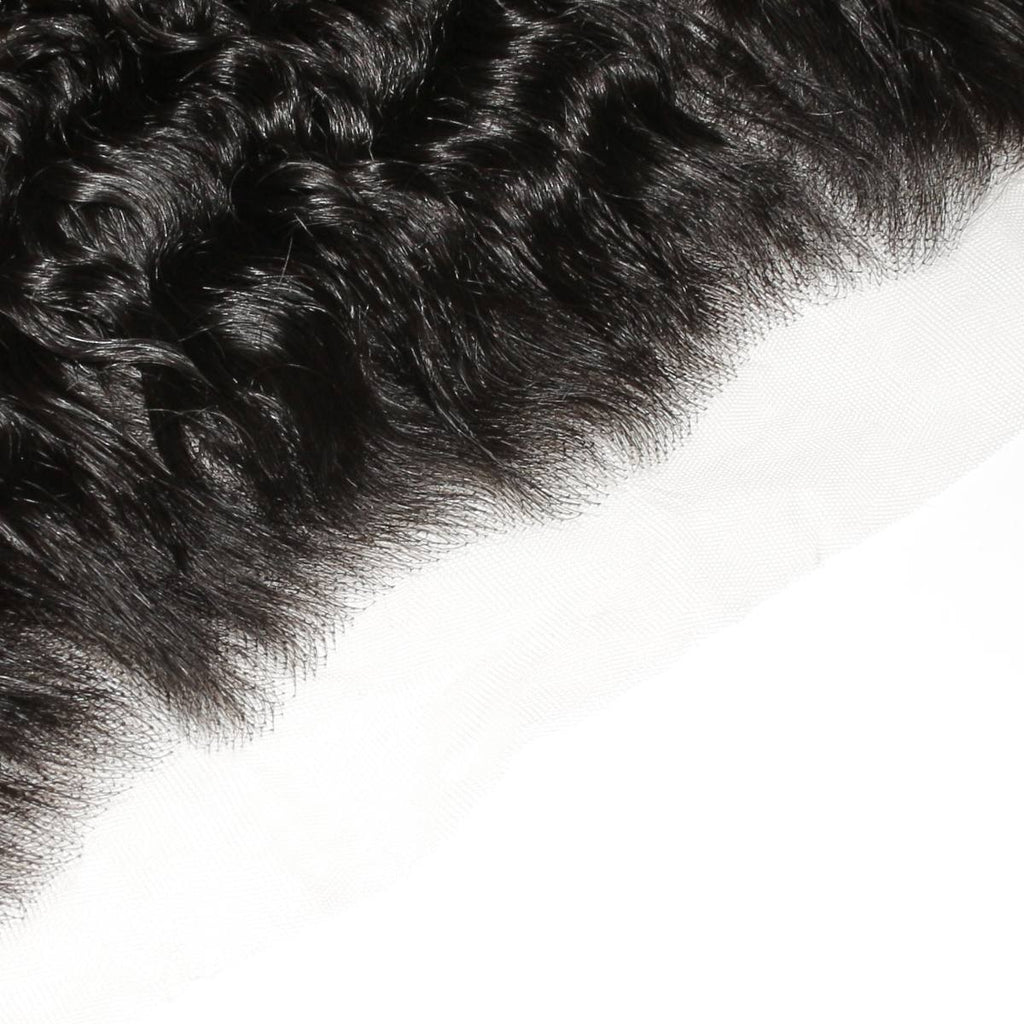 Raw Burmese Curly 13x4 HD Lace Human Hair Frontal - Private Label