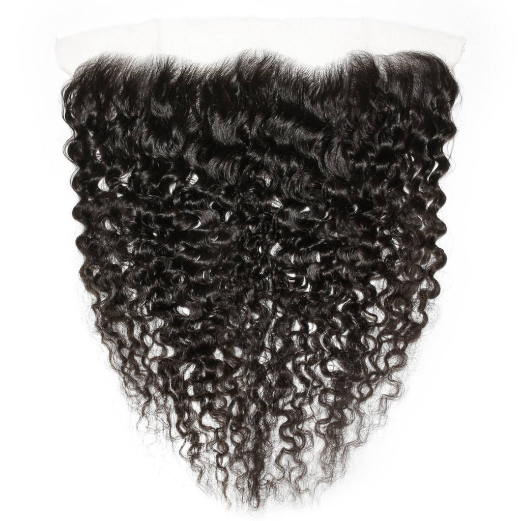 Raw Burmese Curly 13x4 HD Lace Human Hair Frontal - Private Label