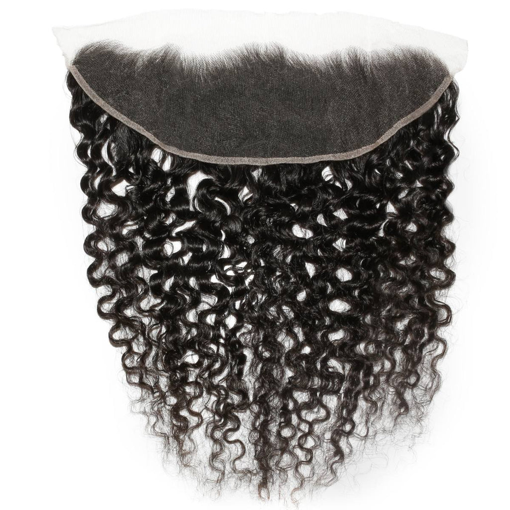 Raw Burmese Curly 13x4 HD Lace Human Hair Frontal - Private Label