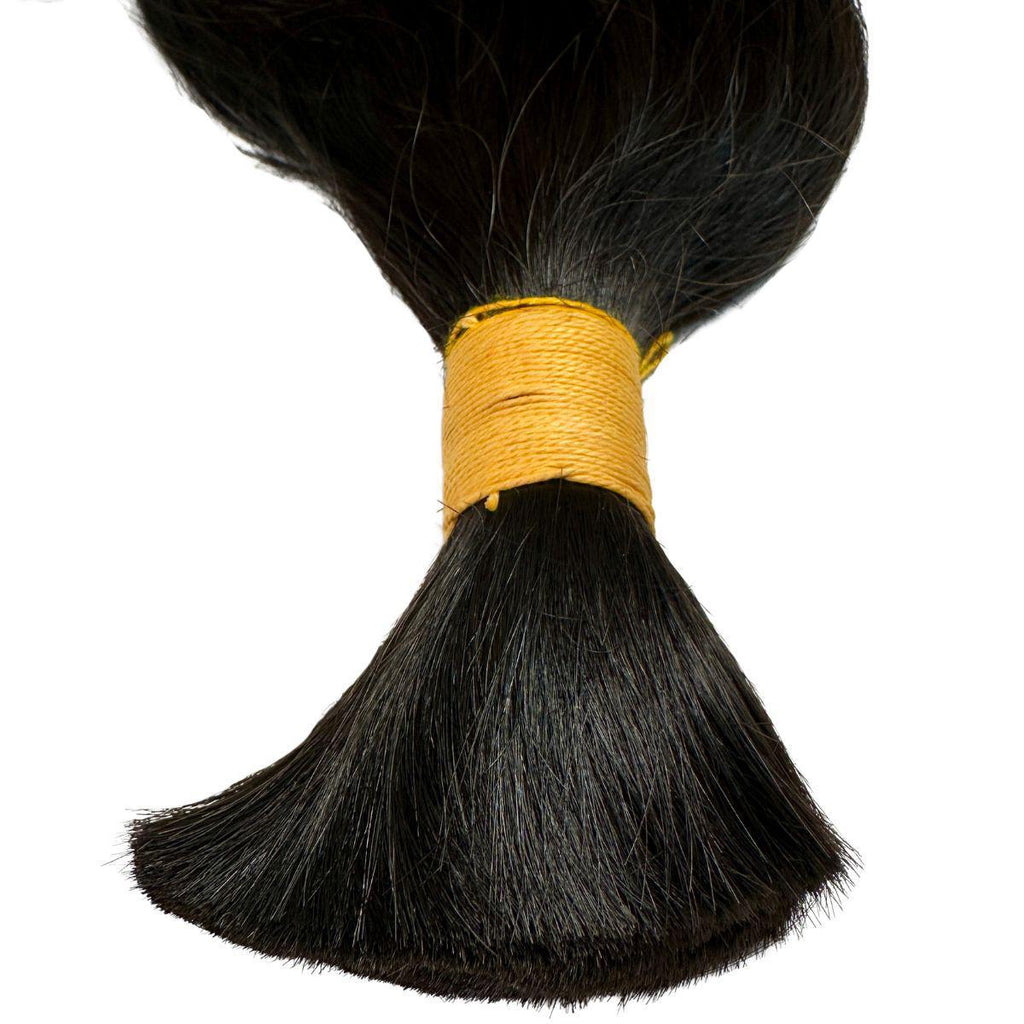 Raw Indian Wavy Bulk 100% Human Braiding Hair - Private Label