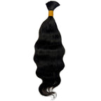 Raw Indian Wavy Bulk 100% Human Braiding Hair - Private Label