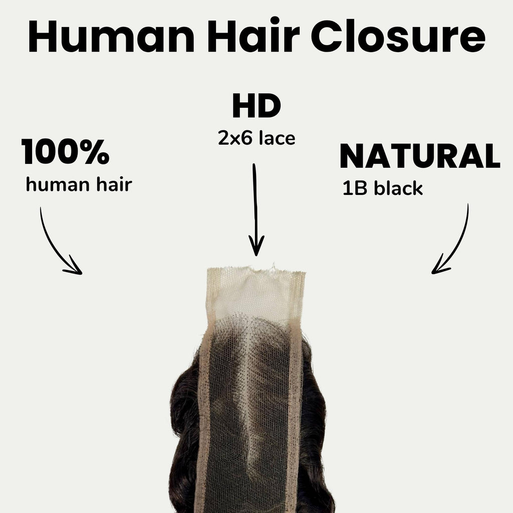 Spanish Wave 2x6 HD Lace Human Hair Closure - Private Label