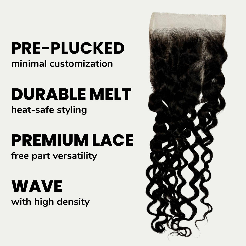 Spanish Wave 5x5 HD Lace Human Hair Closure - Private Label