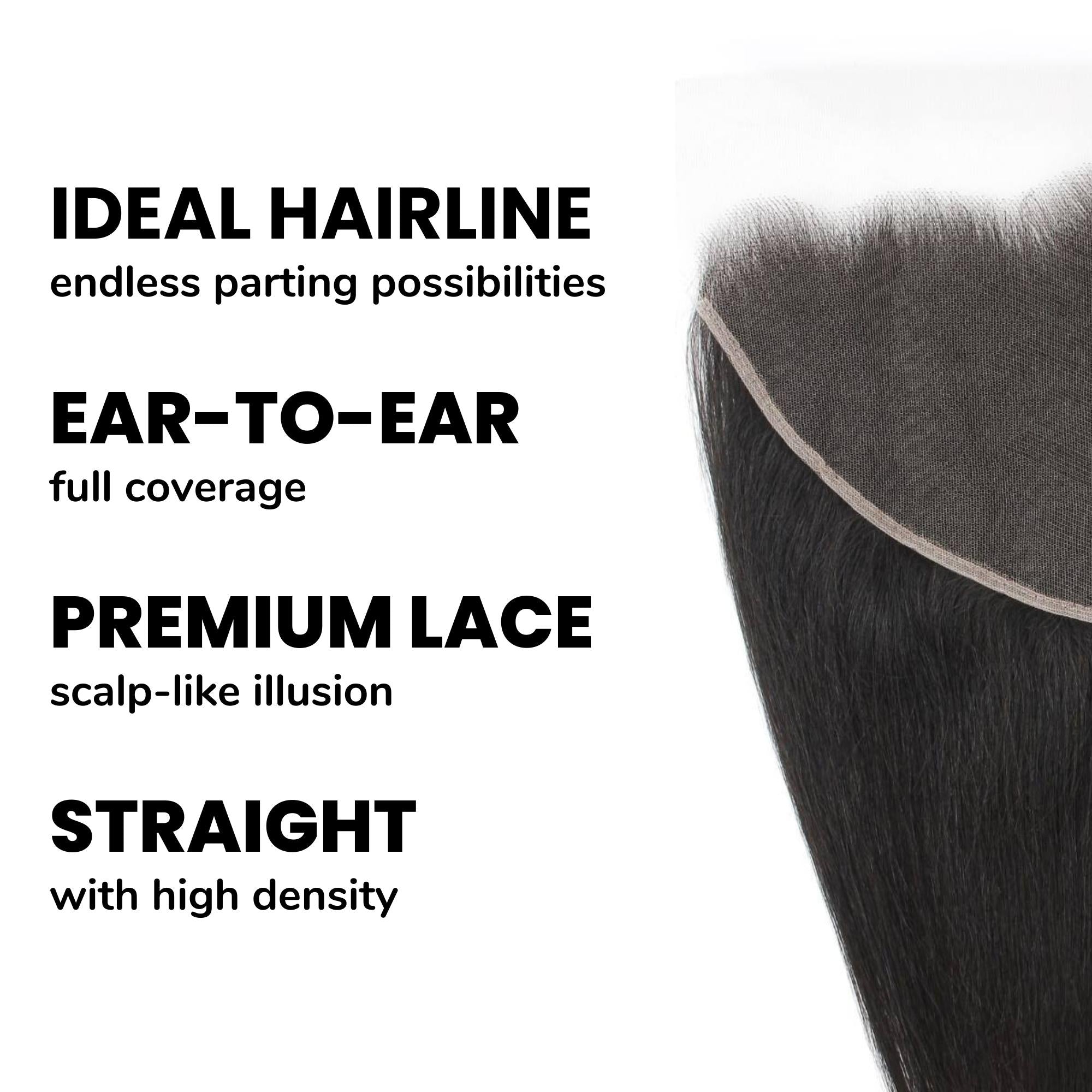 Brazilian HD Silky Straight 13x6 Lace Frontal | Free shipping on