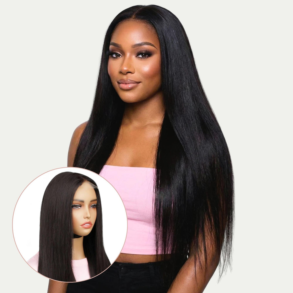 Straight 2x6 HD Lace Closure 100% Human Hair Glueless Wig - Private Label