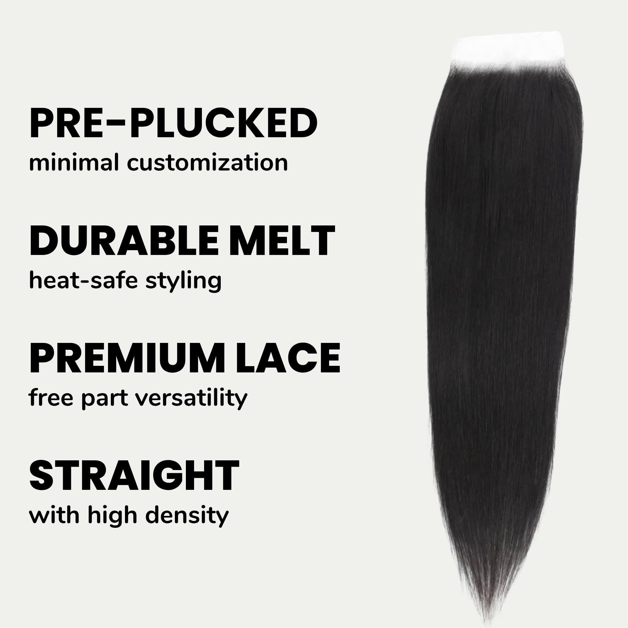 Straight 5x5 HD Lace Human Hair Closure - Private Label