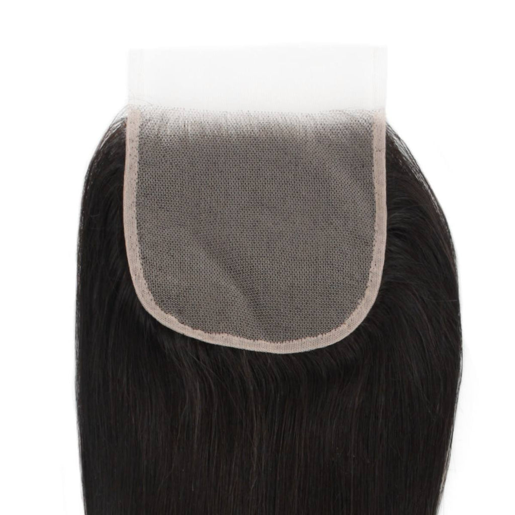Straight 5x5 Transparent Lace Human Hair Closure - Private Label