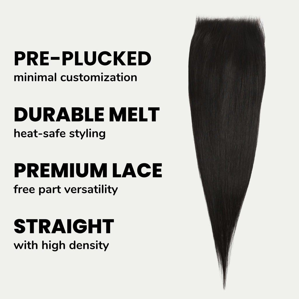Straight 6x6 HD Lace Human Hair Closure - Private Label