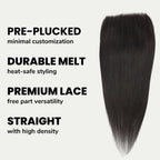 Straight 7x7 HD Lace Human Hair Closure - Private Label