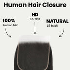 Straight 7x7 HD Lace Human Hair Closure - Private Label