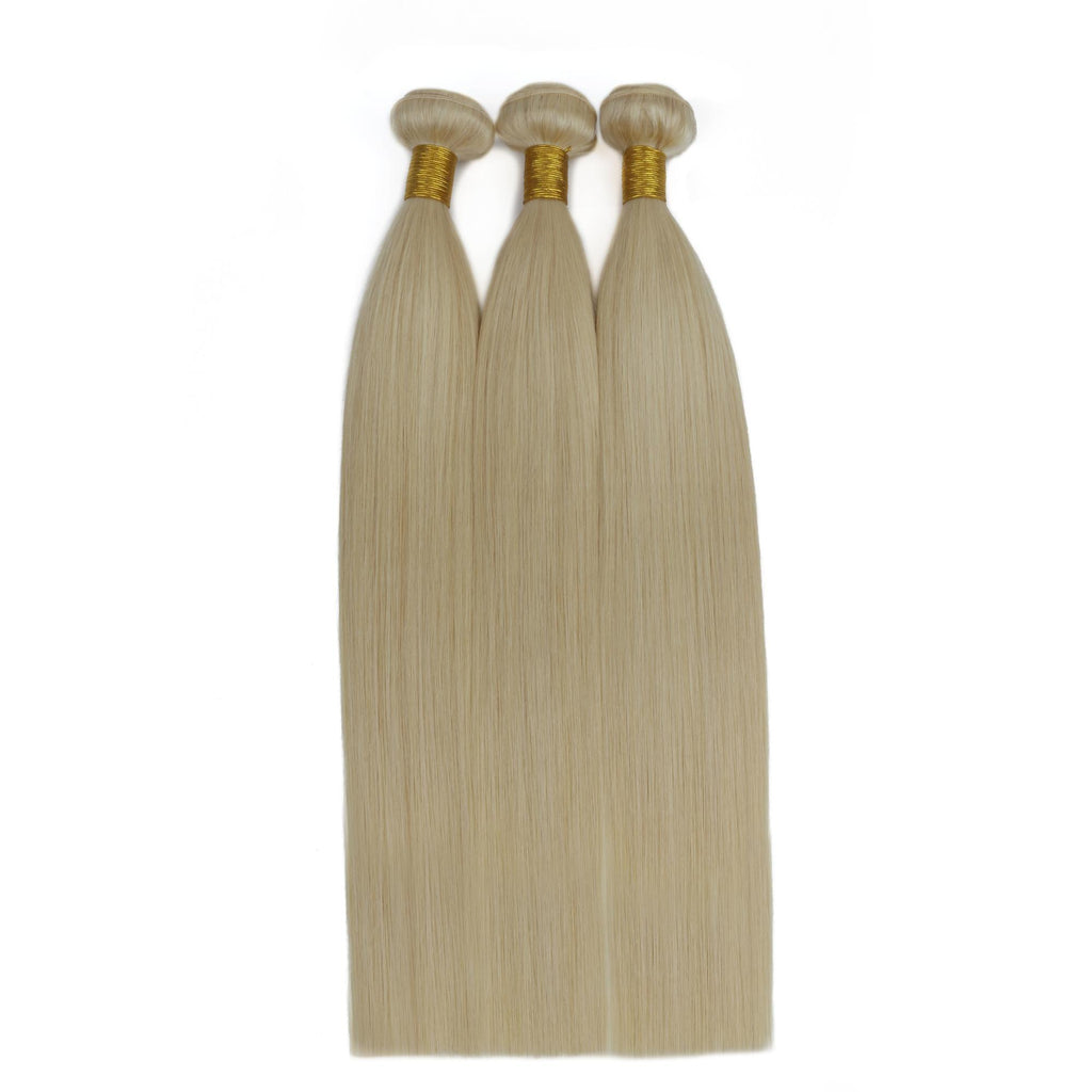 Straight Blonde 100% Human Hair Bundle Deals - Private Label
