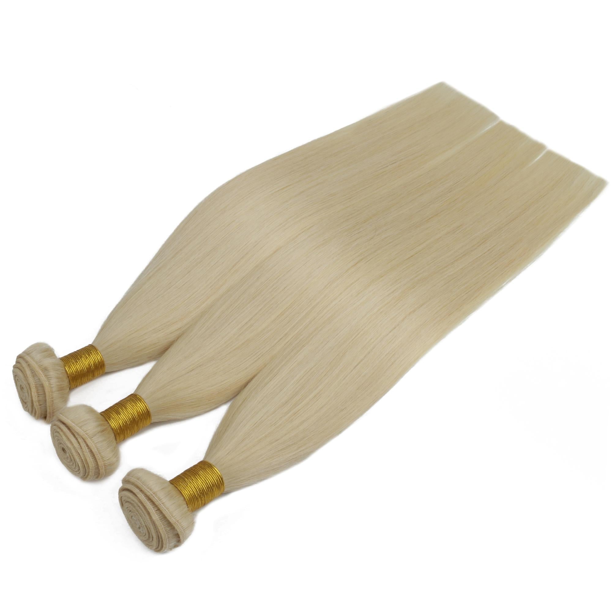 Straight Blonde 100% Human Hair Bundle Deals - Private Label