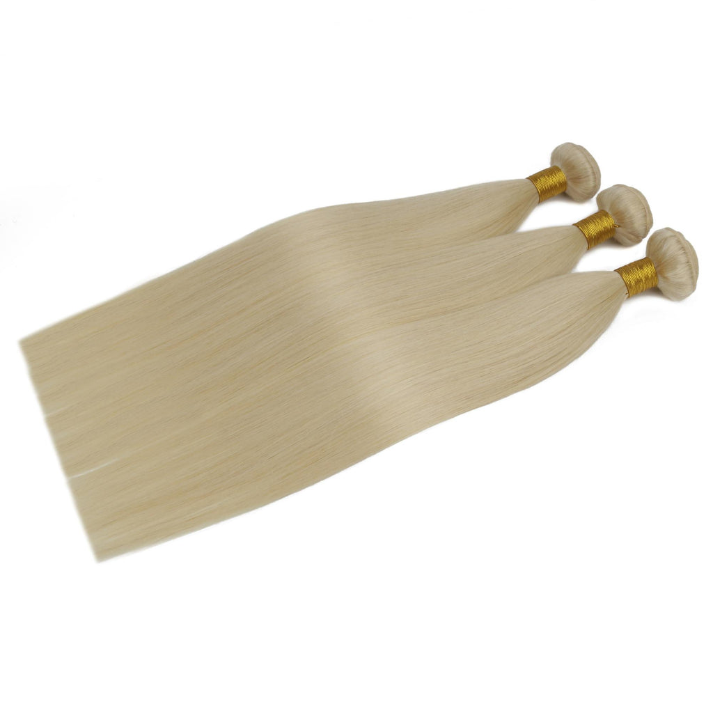 Straight Blonde 100% Human Hair Bundle Deals - Private Label