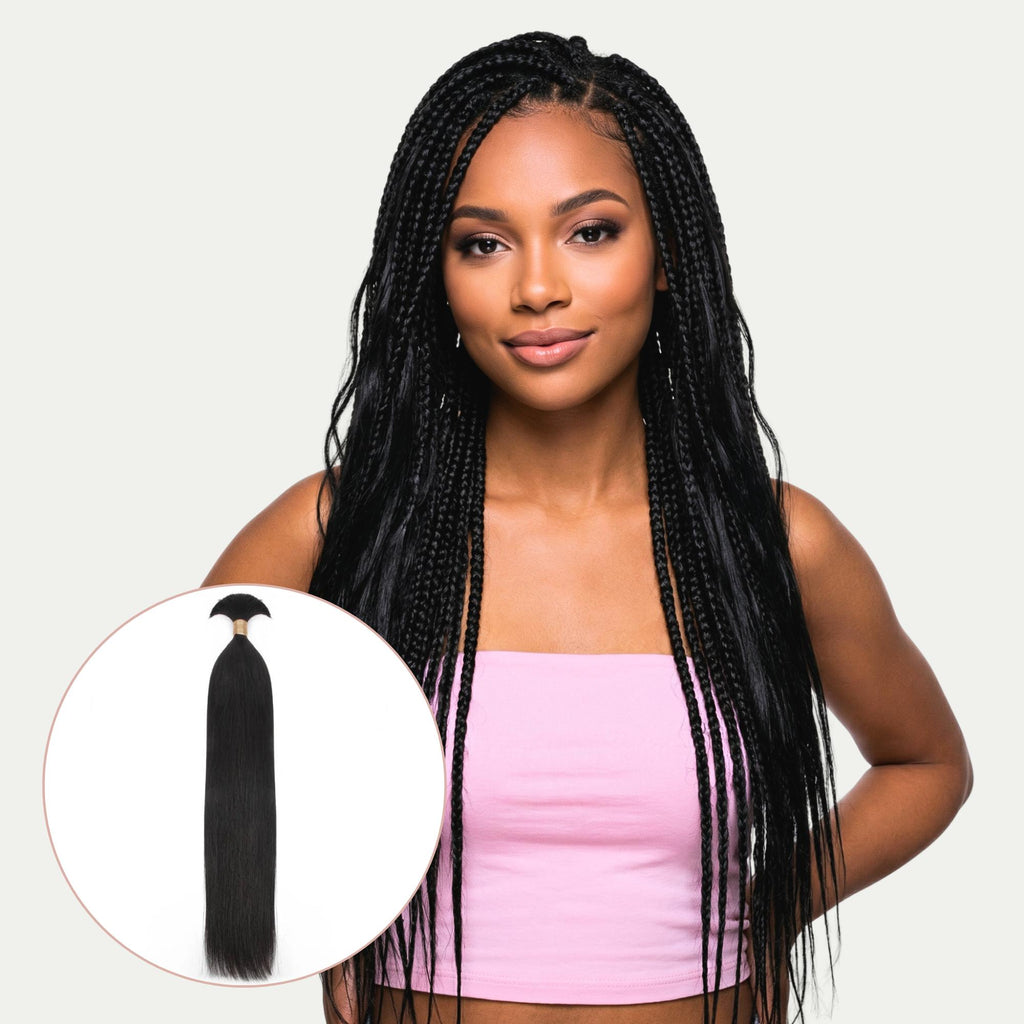 Straight Bulk 100% Human Braiding Hair - Private Label