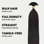 Straight Bulk 100% Human Braiding Hair - Private Label