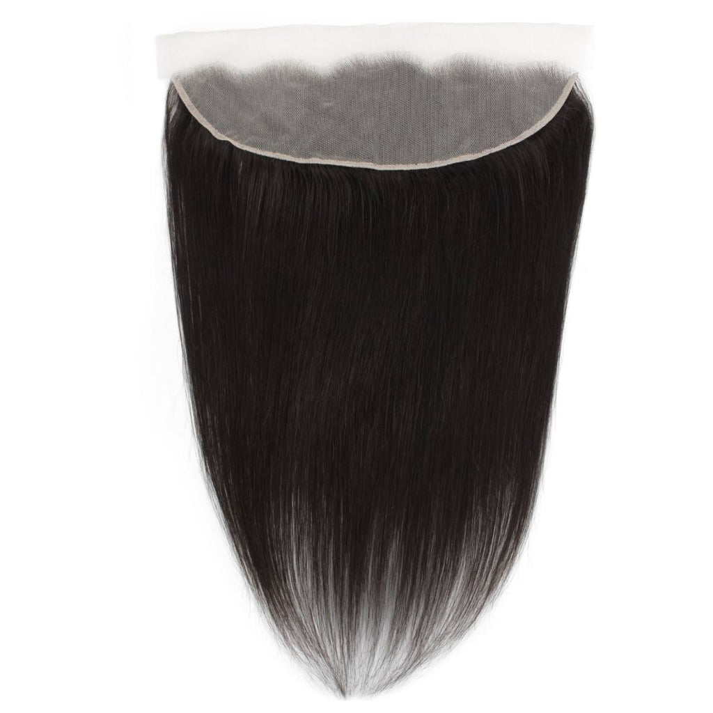 Brazilian Straight 13x4 Transparent Lace Human Hair Frontal - Private Label