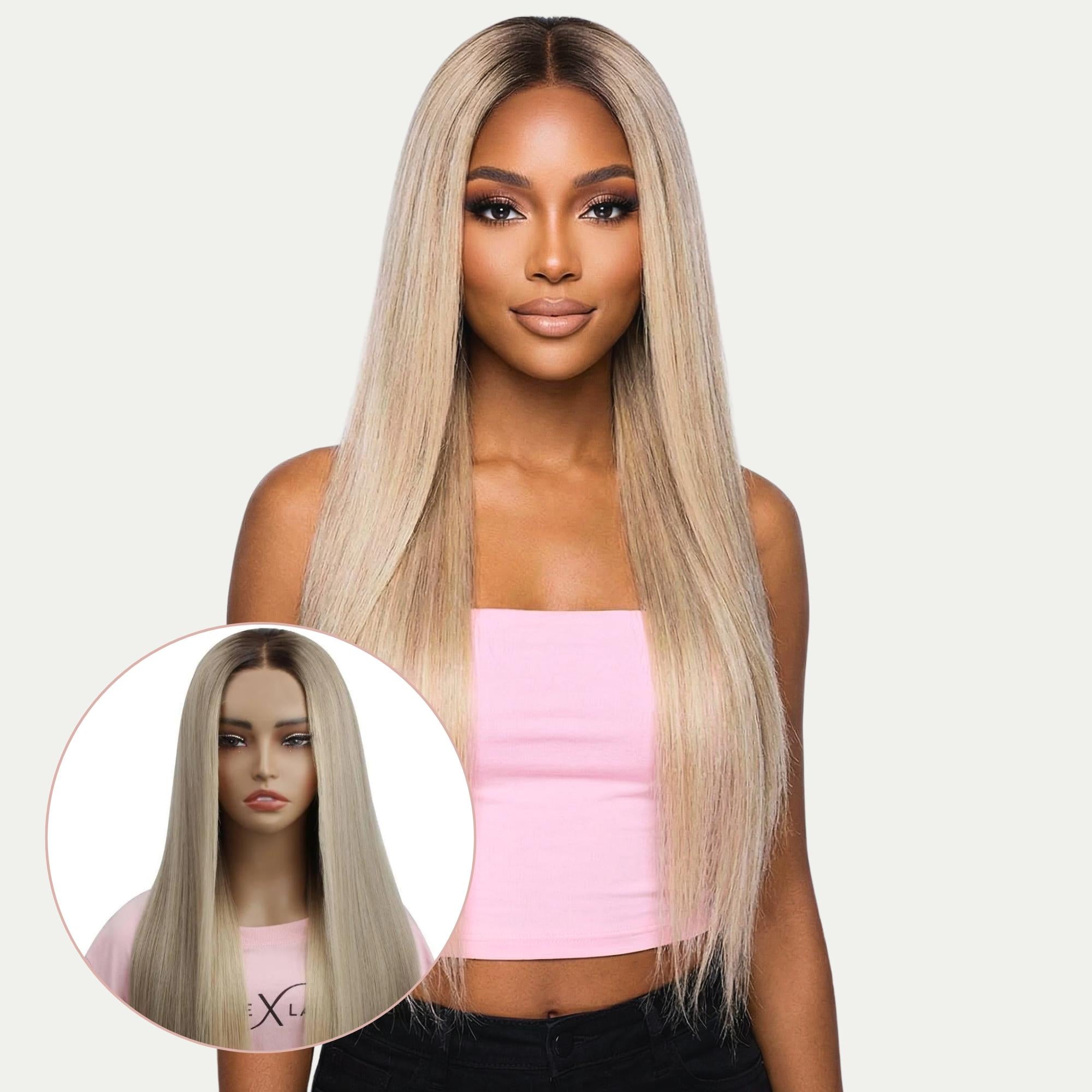 Tiffany Glueless 5x5 HD Lace Professionally Colored 100% Human Hair Closure Wig - Private Label