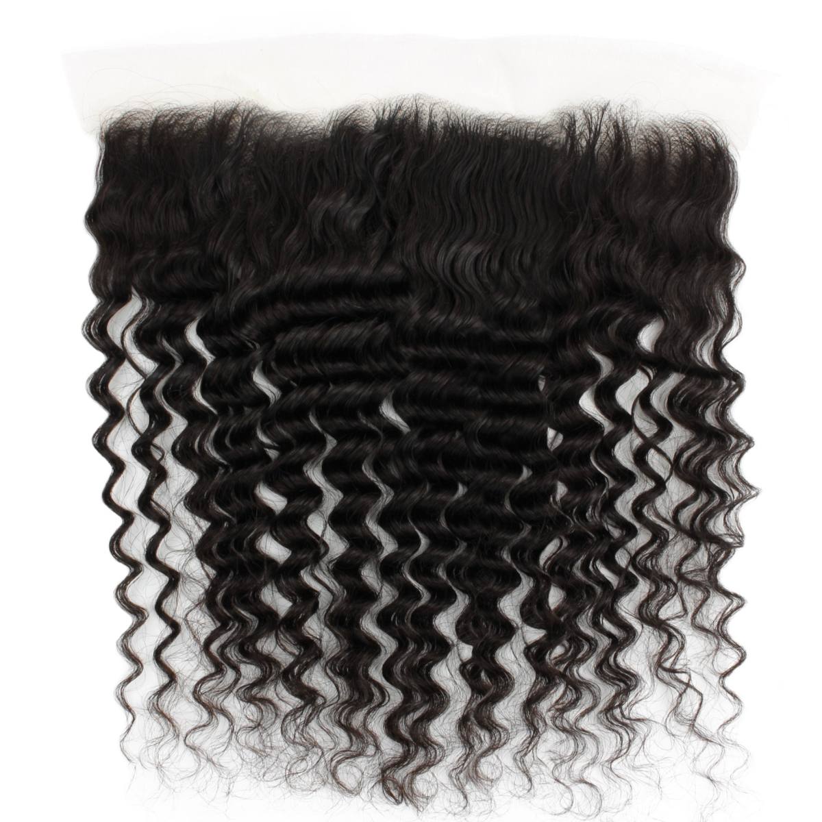 Deep Wave 13x4 Transparent Lace Human Hair Frontal - Private Label
