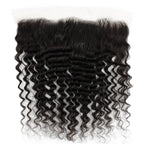 Deep Wave 13x4 Transparent Lace Human Hair Frontal - Private Label