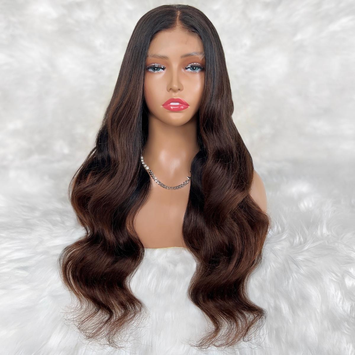 Victoria Glueless 5x5 HD Lace Professionally Colored 100% Human Hair Closure Wig - Private Label