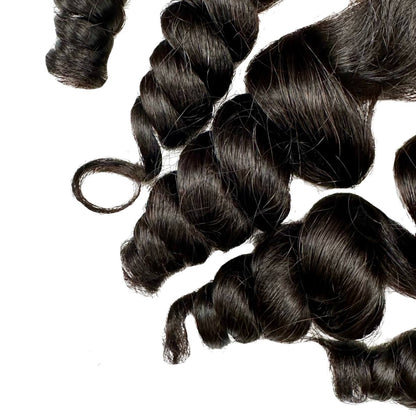 Vietnamese Ripple Curly 13x4 Swiss Lace End