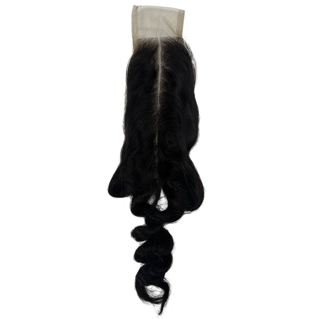Raw Vietnamese Ripple Curly 2x6 Swiss Lace Human Hair Closure - Private Label