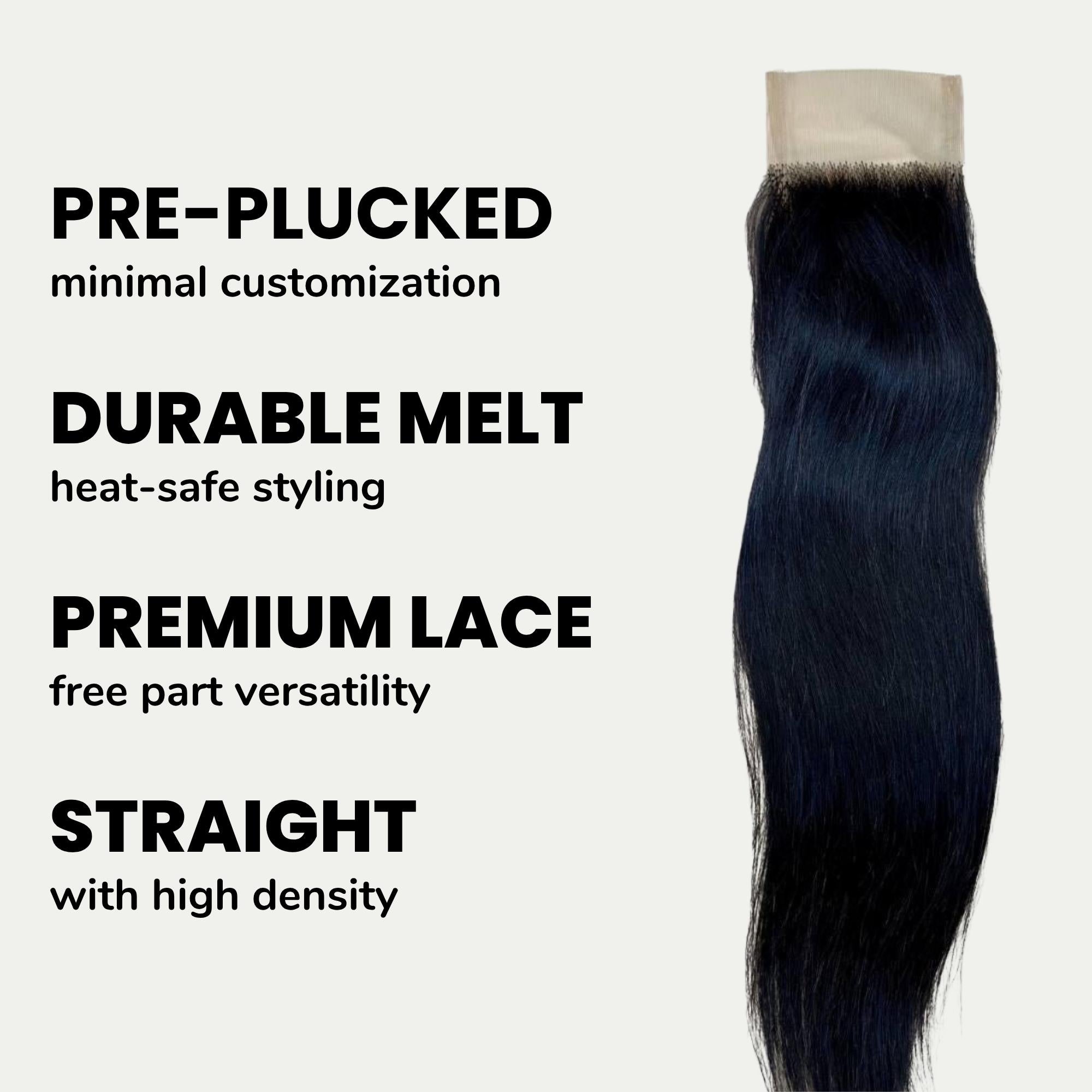Vietnamese Straight 3.5x4 Transparent Lace 100% Human Hair Closure - Private Label