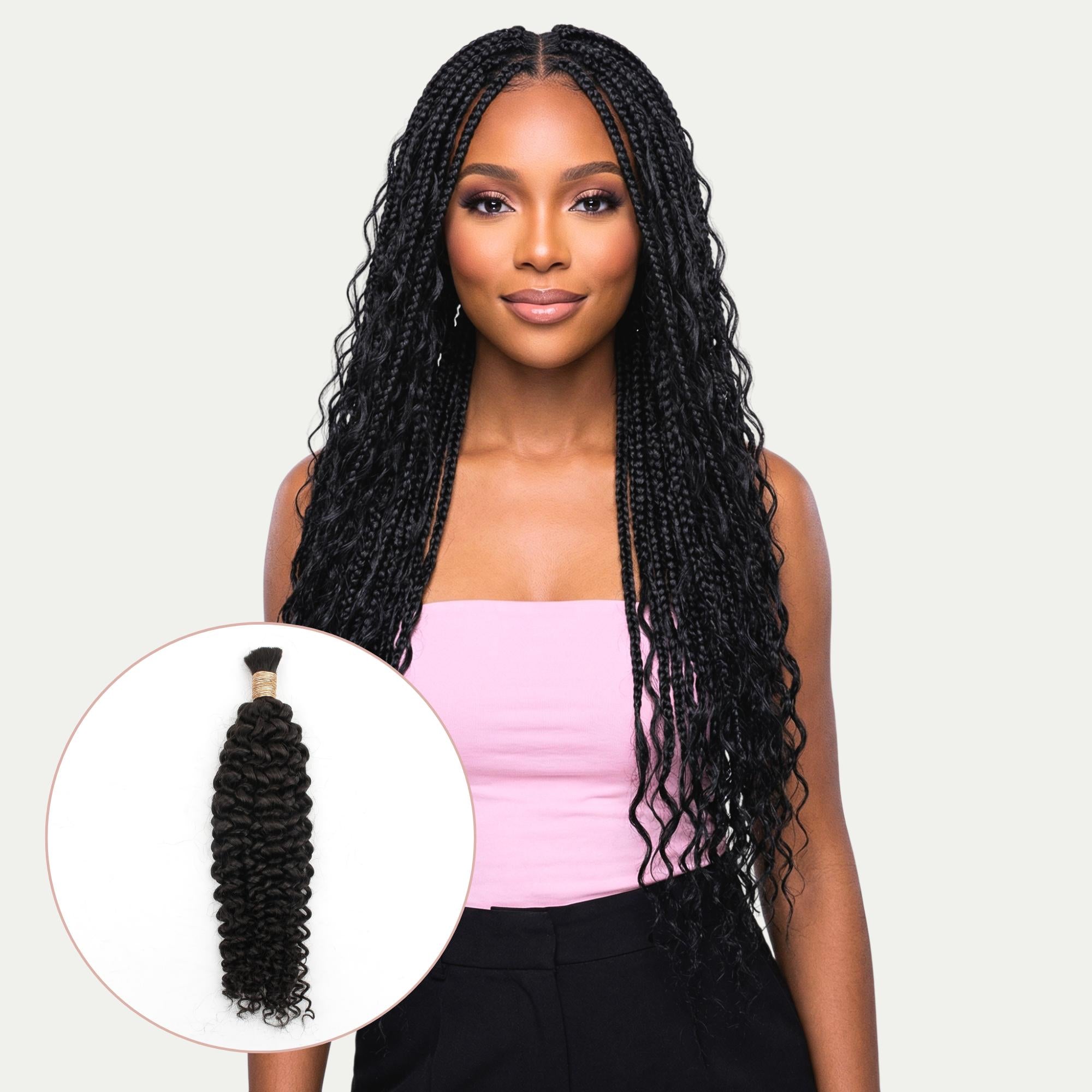 Water Wave Bulk 100% Human Braiding Hair - Private Label