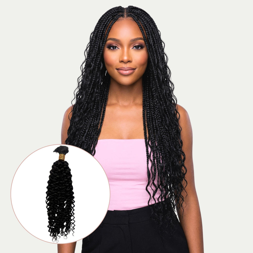 Water Wave Bulk 100% Human Braiding Hair - Private Label