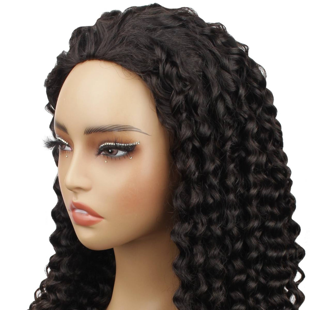 Water Wave Human Hair Half Wig - Private Label
