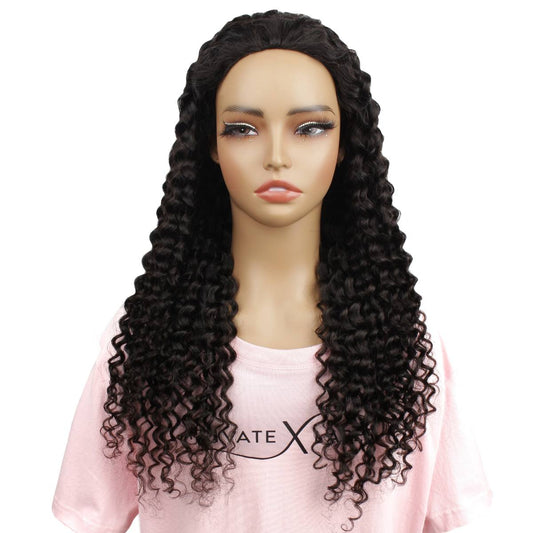 Water Wave Human Hair Half Wig