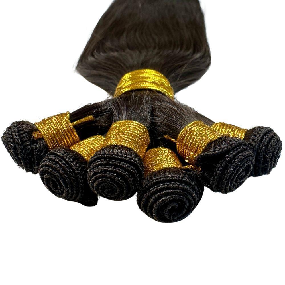 Natural Black Straight Handtied Wefts - Private Label